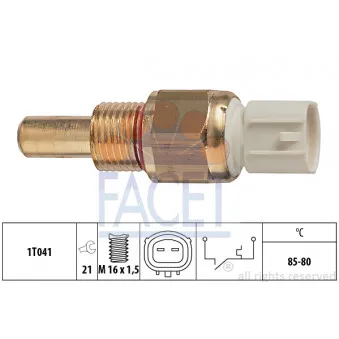 FACET 7.5278 - Interrupteur de température, ventilateur de radiateur