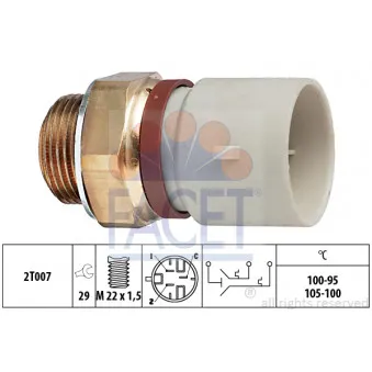 Interrupteur de température, ventilateur de radiateur FACET OEM 330226