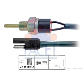 Contacteur, feu de recul FACET OEM 4418600