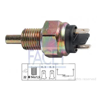 Contacteur, feu de recul FACET OEM 21033716630