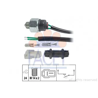 Contacteur, feu de recul FACET OEM 4132124