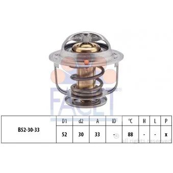 Thermostat d'eau FACET OEM 20SKV043