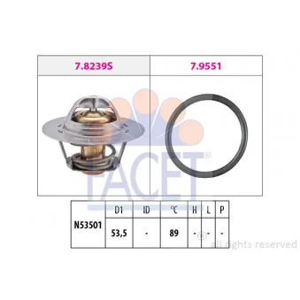 Thermostat d'eau FACET OEM 276-83k