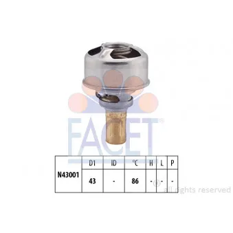 Thermostat d'eau FACET OEM BBT143