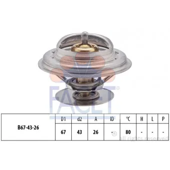 Thermostat d'eau FACET OEM CT5294