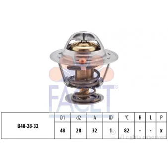 Thermostat d'eau FACET OEM 05414