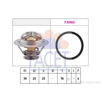 Thermostat d'eau FACET OEM 4151.76D