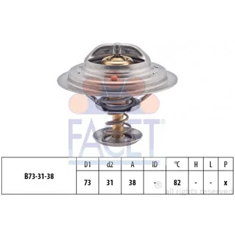 Thermostat d'eau FACET OEM 25718