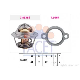 Thermostat d'eau FACET OEM A64-99-0005