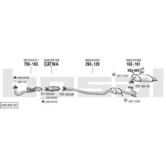 Echappement BOSAL 038.950.02