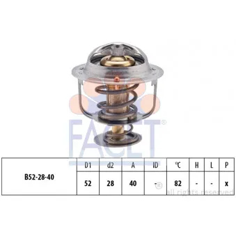 Thermostat d'eau FACET 7.8383S