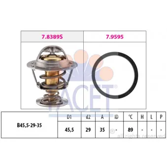 Thermostat d'eau FACET OEM 38-01-103