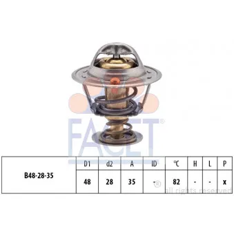 Thermostat d'eau FACET OEM 214-88J