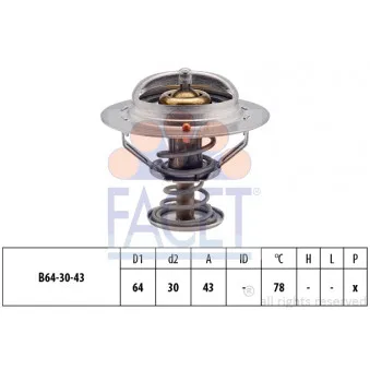 Thermostat d'eau FACET 7.8491S