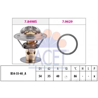 Thermostat d'eau FACET OEM 38-03-315
