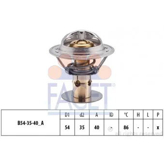 Thermostat d'eau FACET OEM 4456486