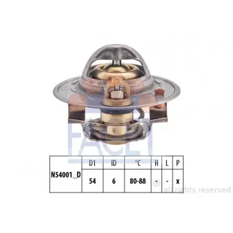 Thermostat d'eau FACET OEM RFG115171