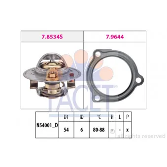 Thermostat d'eau FACET OEM RFG115171