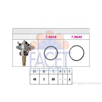 Thermostat d'eau FACET OEM 90851