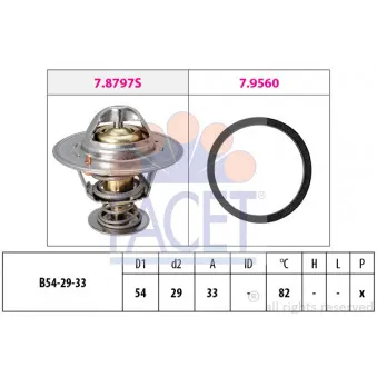 Thermostat d'eau FACET OEM BSG 16-125-008