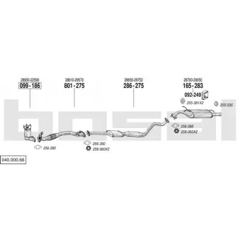 Echappement BOSAL 040.000.66