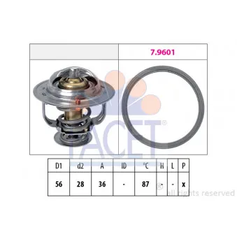 Thermostat d'eau FACET 7.8828