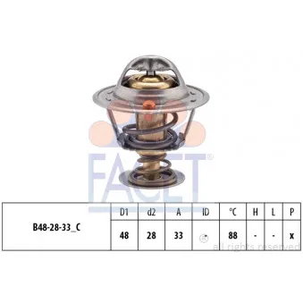 Thermostat d'eau FACET 7.8831S