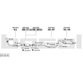 Echappement BOSAL 040.000.80