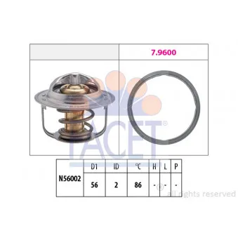 Thermostat d'eau FACET OEM 350581