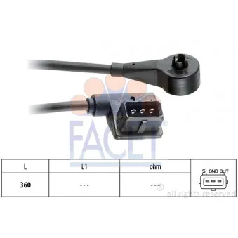 Capteur, régime FACET OEM 12121725023