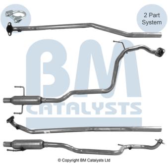 Tuyau d'échappement BM CATALYSTS OEM 174100Q020