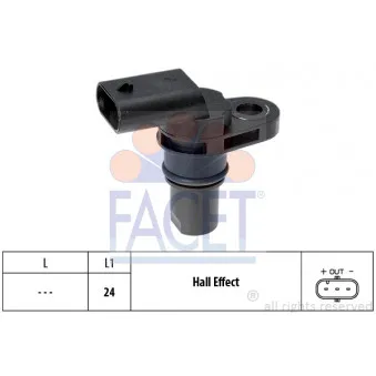 Capteur D'Angle Vilebrequin HELLA 6PU 009 168-811 - 3 Pôles, Compatible Audi, VW, Bentley (Liste Modèles En Descr.)