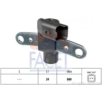 Capteur d'angle, vilebrequin FACET OEM 2375000Q0J