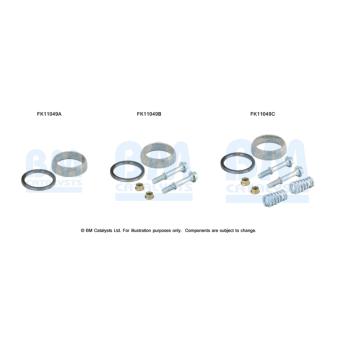 Kit d'assemblage, filtre à particules/ à suie BM CATALYSTS FK11049