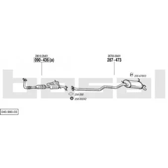 Echappement BOSAL 040.980.03