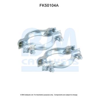 Kit d'assemblage, tuyau d'échappement BM CATALYSTS [FK50104]