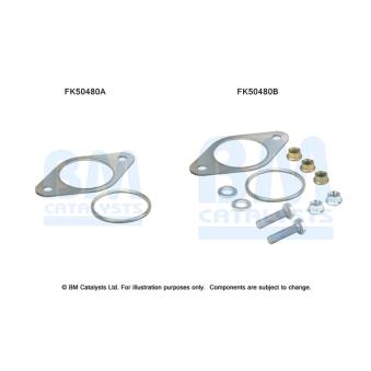 Kit d'assemblage, tuyau d'échappement BM CATALYSTS [FK50480]