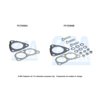 Kit d'assemblage, tuyau d'échappement BM CATALYSTS [FK70066]