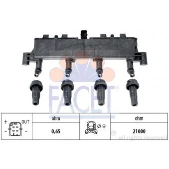 Bobine d'allumage FACET 9.6370