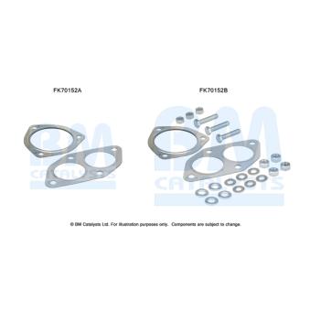 Kit d'assemblage, tuyau d'échappement BM CATALYSTS [FK70152]