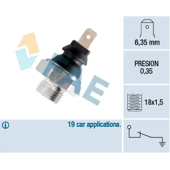FAE 11620 - Indicateur de pression d'huile
