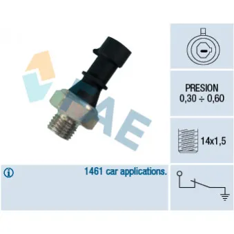 Indicateur de pression d'huile FAE OEM LTD-1252562