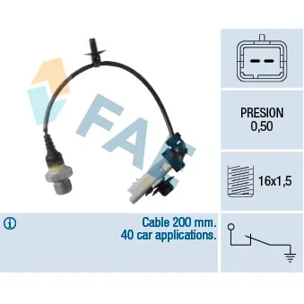 FAE 12641 - Indicateur de pression d'huile