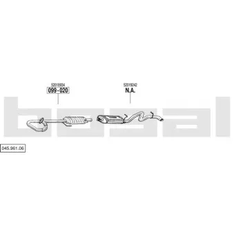 Echappement BOSAL 045.961.06