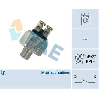 Interrupteur des feux de freins FAE 20010