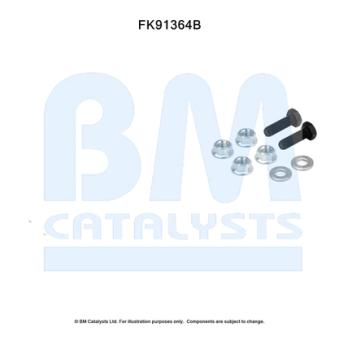 Kit d'assemblage, catalyseur BM CATALYSTS FK91364 pour AUDI Q5 0.7 - 61cv