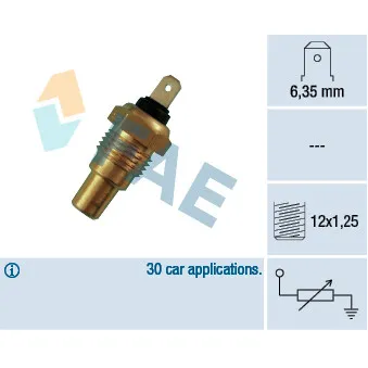 FAE 31680 - Sonde de température, liquide de refroidissement
