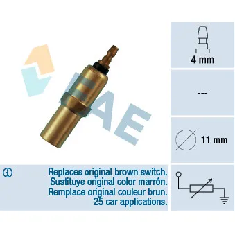 FAE 32150 - Sonde de température, liquide de refroidissement
