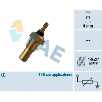 FAE 32350 - Sonde de température, liquide de refroidissement