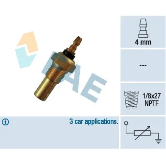 FAE 32460 - Sonde de température, liquide de refroidissement